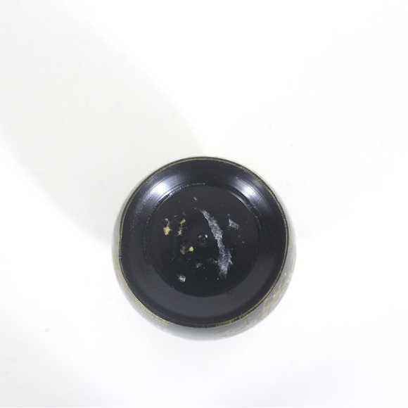 Vintage Blackened Painted and Etched Brass Vase, Indian Wedding Couple - Picture 9 of 9